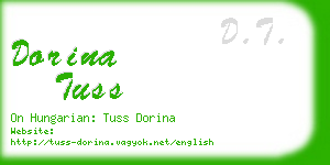 dorina tuss business card